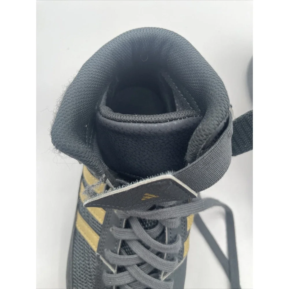 Adidas Athletic Wrestling Boxing Shoes‎ YYJ 606004 Grey Gold Men's Size 5